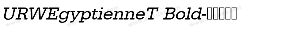 URWEgyptienneT Bold字体转换
